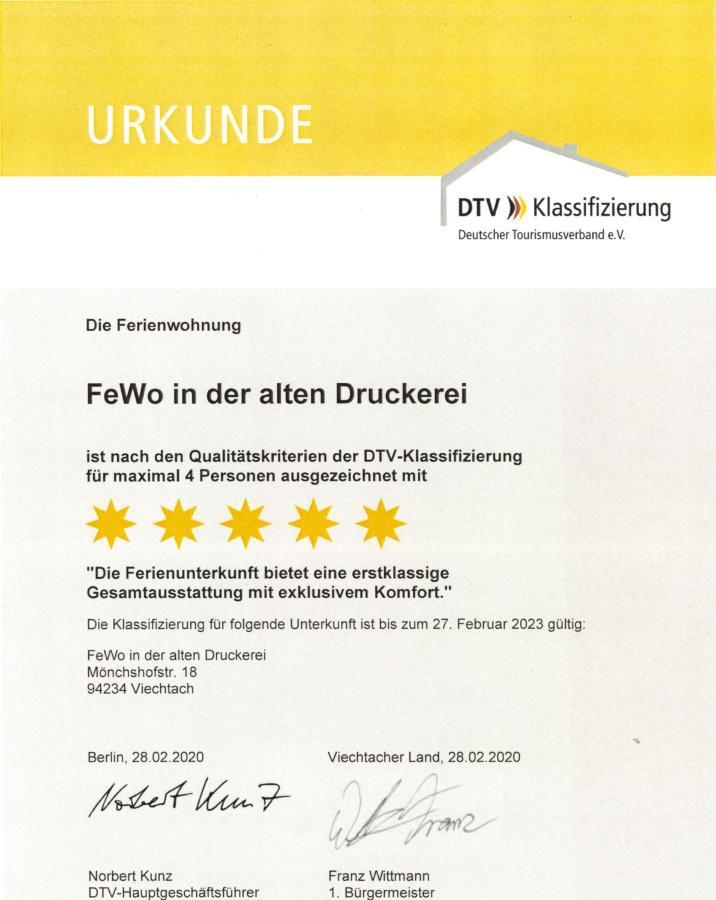 Die Seele Baumeln Lassen In Der Alten Druckerei Viechtach Zewnętrze zdjęcie